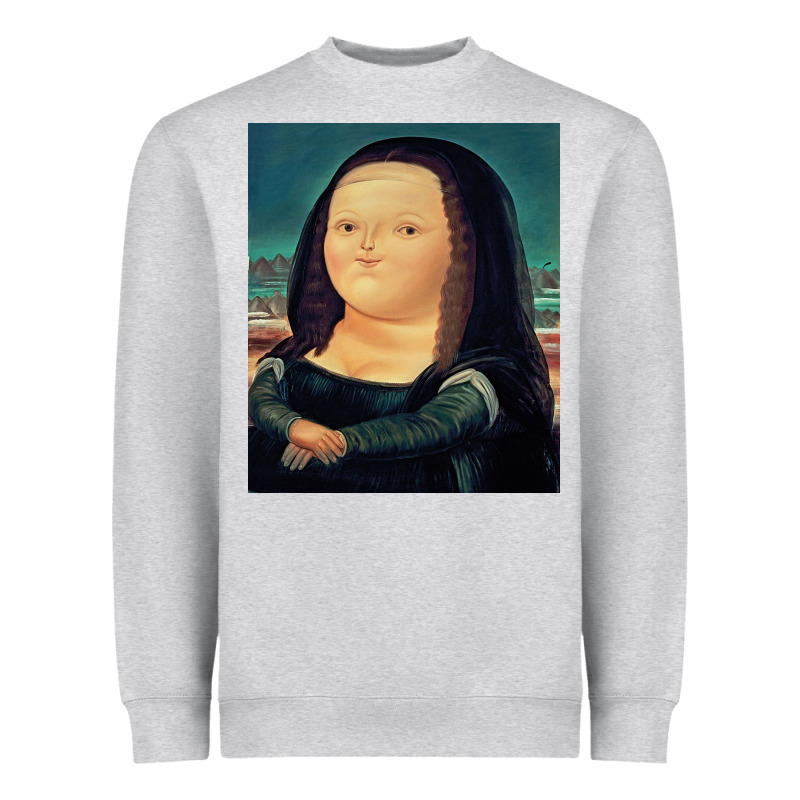 Fernando Botero Mona Lisa Heavyweight Sweatshirt by artisFamous | Teevron