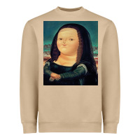 Mushroom fernando botero mona lisa Heavyweight Sweatshirt - artisFamous