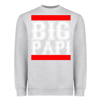 Heather Grey big papi Heavyweight Sweatshirt - artisFamous