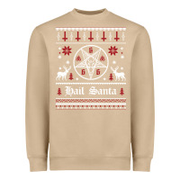 Mushroom hail santa ugly christmas sweater   sweatshirt Heavyweight Sweatshirt - artisFamous