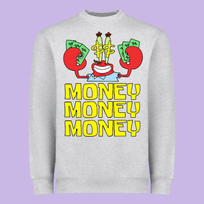 Mr Krabs Love Money Heavyweight Sweatshirt Designed By Artisfamous