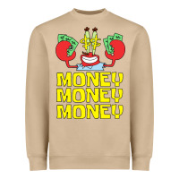 Mushroom mr krabs love money Heavyweight Sweatshirt - artisFamous