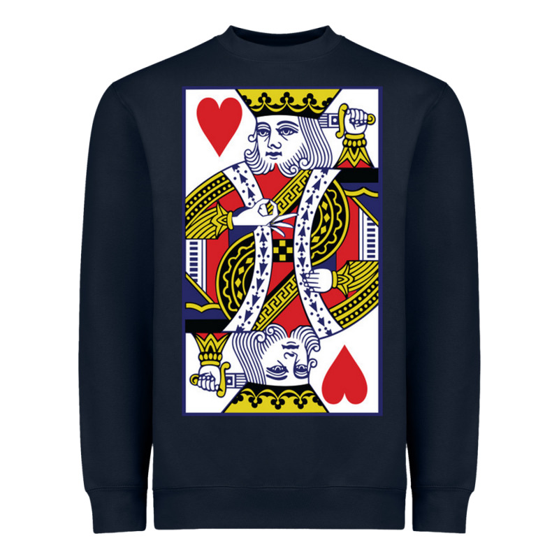 King Of Hearts Heavyweight Sweatshirt by artisFamous | Teevron