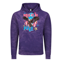 Cloud Purple Born to be free Vintage Hoodie - FaDigitalArtStudio