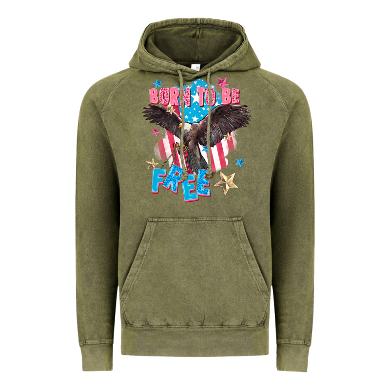 Born To Be Free Vintage Hoodie by FaDigitalArtStudio | Teevron