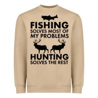 Mushroom funny fishing and hunting Heavyweight Sweatshirt - artisFamous