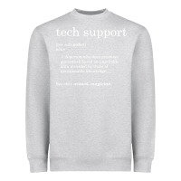 Heather Grey funny tech support definition Heavyweight Sweatshirt - artisFamous