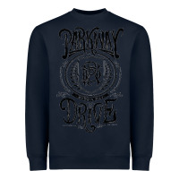 Navy Essential Design Heavyweight Sweatshirt - artisFamous
