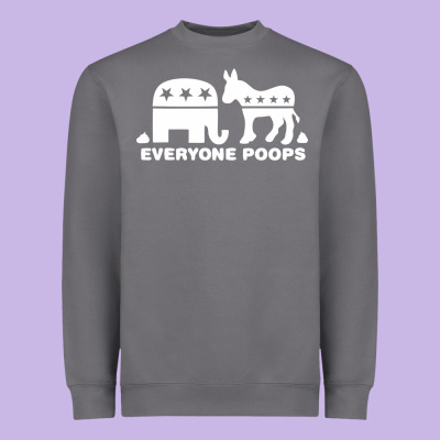 Everyone Poops Heavyweight Sweatshirt Designed By Artisfamous