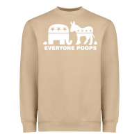 Mushroom everyone poops Heavyweight Sweatshirt - artisFamous