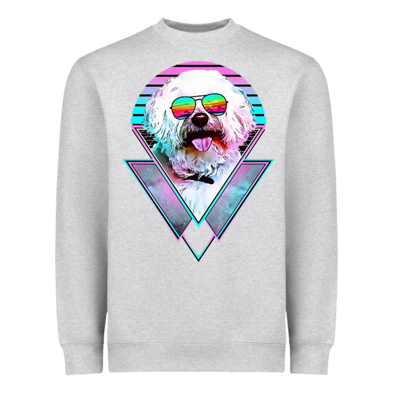 Bichons Frise Dog Vintage Heavyweight Sweatshirt by artisFamous | Teevron