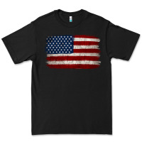 Black Distressed American Flag Premium Tee - Jasminsmagicworld