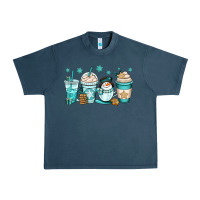 Midnight Navy winter coffee cups Urban Heavy Tee - OliviaCreatesArt