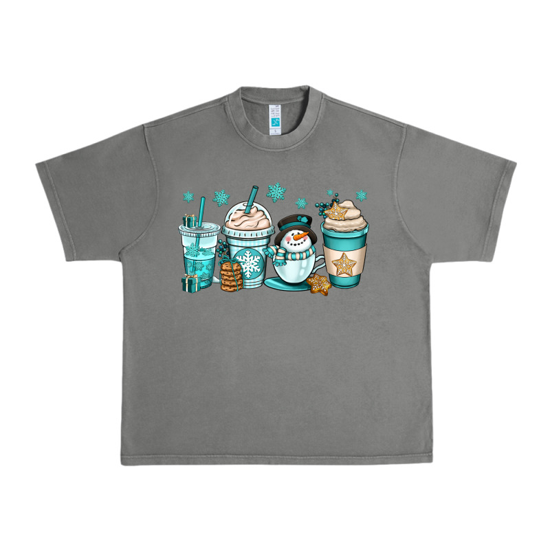 Winter Coffee Cups Urban Heavy Tee by OliviaCreatesArt | Teevron