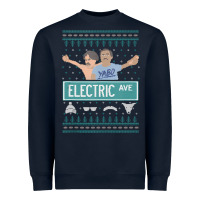 Navy pardon my take electric avenue ugly christmas sweater Heavyweight Sweatshirt - artisFamous