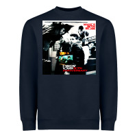 Navy NEWS KIDS ON THE BLOCK Heavyweight Sweatshirt - artisFamous