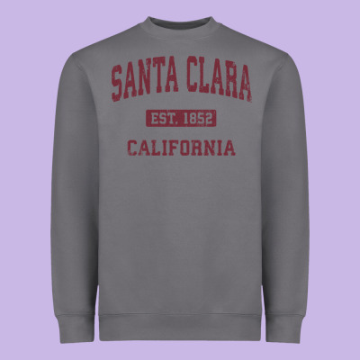 Santa Clara Cali Ca Vintage Athletic Sports Design Heavyweight Sweatshirt Designed By Artisfamous