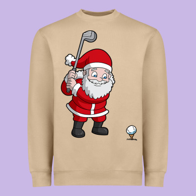 Santa Claus Golf Christmas Golfer Golfing Gift Heavyweight Sweatshirt Designed By Artisfamous