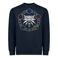 Navy camiseta witcher Heavyweight Sweatshirt - artisFamous