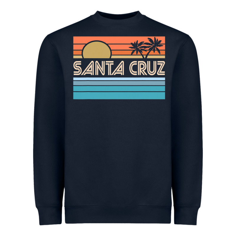 Santa C.r.u.z Cali Sunset 70s 80s Surfer Summer Sun Heavyweight Sweatshirt by artisFamous | Teevron