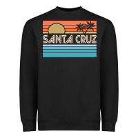Black santa c.r.u.z cali sunset 70s 80s surfer summer sun Heavyweight Sweatshirt - artisFamous