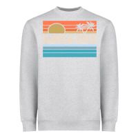 Heather Grey santa c.r.u.z cali sunset 70s 80s surfer summer sun Heavyweight Sweatshirt - artisFamous
