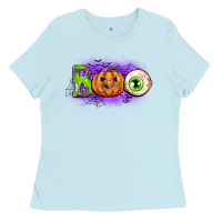 Baby Blue boo Ladies Tee - CowGirlArtShop