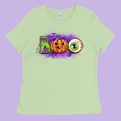 Boo Ladies Tee Designed By Cowgirlartshop