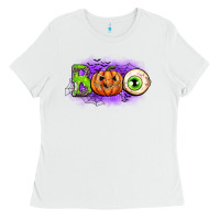 White boo Ladies Tee - CowGirlArtShop