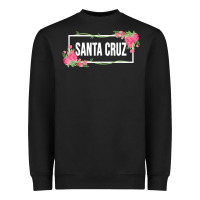 Black santa c.r.u.z cali  floral hibiscus flower Heavyweight Sweatshirt - artisFamous