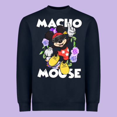 Macho Mouse Heavyweight Sweatshirt Designed By Artisfamous