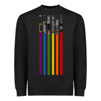 Black rainbow lightsaber Heavyweight Sweatshirt - artisFamous