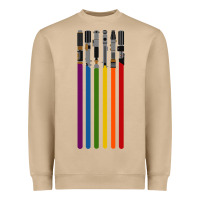 Mushroom rainbow lightsaber Heavyweight Sweatshirt - artisFamous