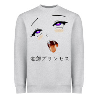 Ahegao Face Girl Heavyweight Sweatshirt | Teevron