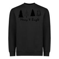 Black merry and bright Heavyweight Sweatshirt - artisFamous