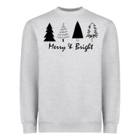 Merry And Bright Heavyweight Sweatshirt | Teevron