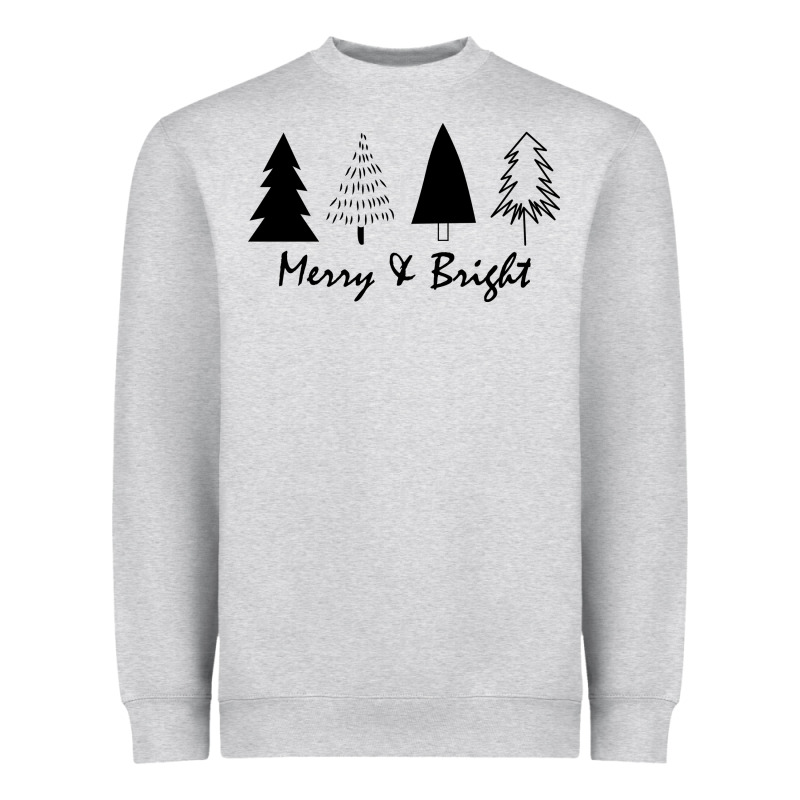 Merry And Bright Heavyweight Sweatshirt by artisFamous | Teevron