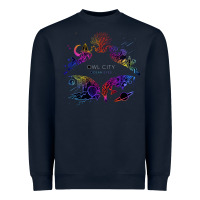 Navy Best Owl City Heavyweight Sweatshirt - artisFamous