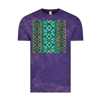 Cloud Purple Aztec Turquoise Pattern Vintage Tee - CowCowDesign