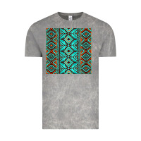 Cloud Rock Aztec Turquoise Pattern Vintage Tee - CowCowDesign