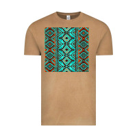 Vintage Camel Aztec Turquoise Pattern Vintage Tee - CowCowDesign