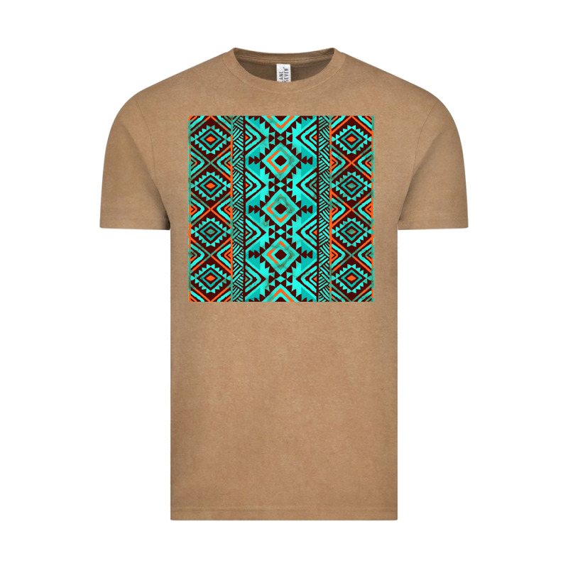 Aztec Turquoise Pattern Vintage Tee by CowCowDesign | Teevron