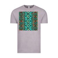 Vintage Zinc Aztec Turquoise Pattern Vintage Tee - CowCowDesign