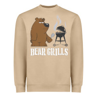 Mushroom Bear Grills Grylls Heavyweight Sweatshirt - artisFamous