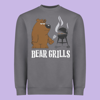 Bear Grills Grylls Heavyweight Sweatshirt Designed By Artisfamous