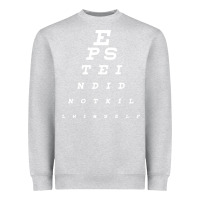 Heather Grey epstein did not kill himself Heavyweight Sweatshirt - artisFamous