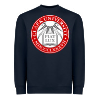 Navy clark university Heavyweight Sweatshirt - artisFamous