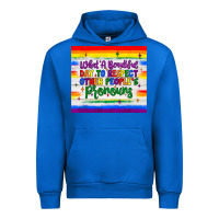 Cobalt what a beautiful day to respect other people's pronouns  tumbler Urban Hoodie - JahusDesignShop
