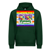 Forest Green what a beautiful day to respect other people's pronouns  tumbler Urban Hoodie - JahusDesignShop