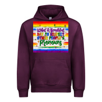 Mauve Wine what a beautiful day to respect other people's pronouns  tumbler Urban Hoodie - JahusDesignShop
